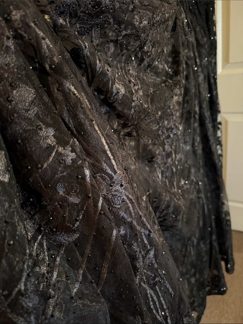 Mac Duggal Gianna V-Neck Beaded A-Line Gown - Picture 11 of 15